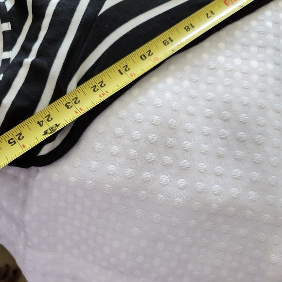 NEW Windsor Long Dress with Low Drop Back in Black & White Stripes Size L - Picture 10 of 10